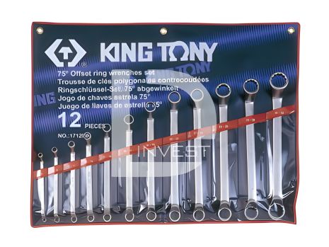 Ключи накидные набор 12 ед. (6-32 мм) (в составе ключ 24х27 мм) KING TONY 1712MR01