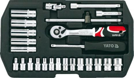 Набір інструментів у кейсі 1/4" Yato YT-1446