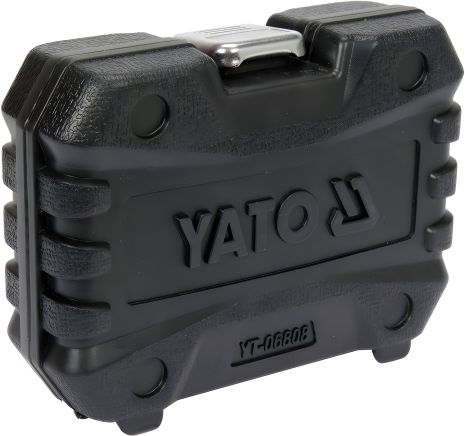 Насадки 6-гранные для тормозных суппортов авто: квадр-3/8", 1/2" 7-22 мм, 11 шт. Yato YT-06808 Насадки 6-гранные для тормозных суппортов авто: квадр-3/8", 1/2" 7-22 мм, 11 шт. Yato YT-06808