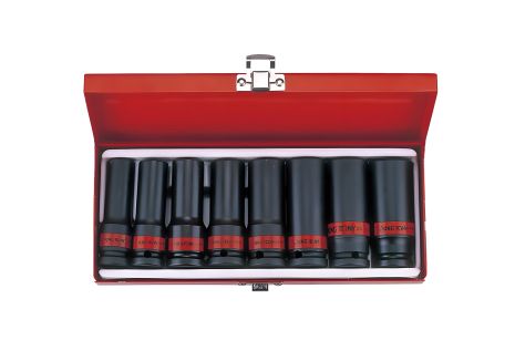 Набір ударних глибоких головок 1/2", 8 шт. 1/2-15/16 KING TONY 4410SP Набір ударних глибоких головок 1/2", 8 шт. 1/2-15/16 KING TONY 4410SP