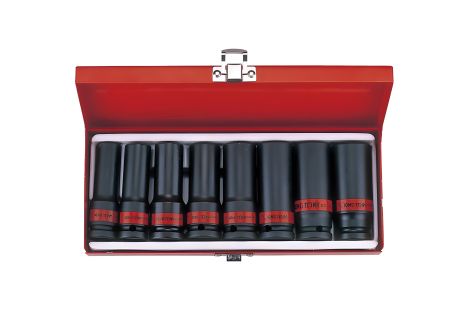 Набор ударных глубоких головок 1/2", 8 ед. 1/2-15/16, KING TONY 4410SP Набор ударных глубоких головок 1/2", 8 ед. 1/2-15/16, KING TONY 4410SP