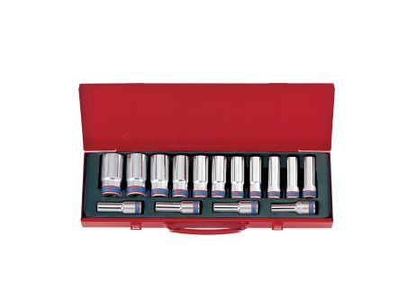 Набор глубоких головок 1/2" 15 пр. 6 гр. 10-32 мм KING TONY 4315MR