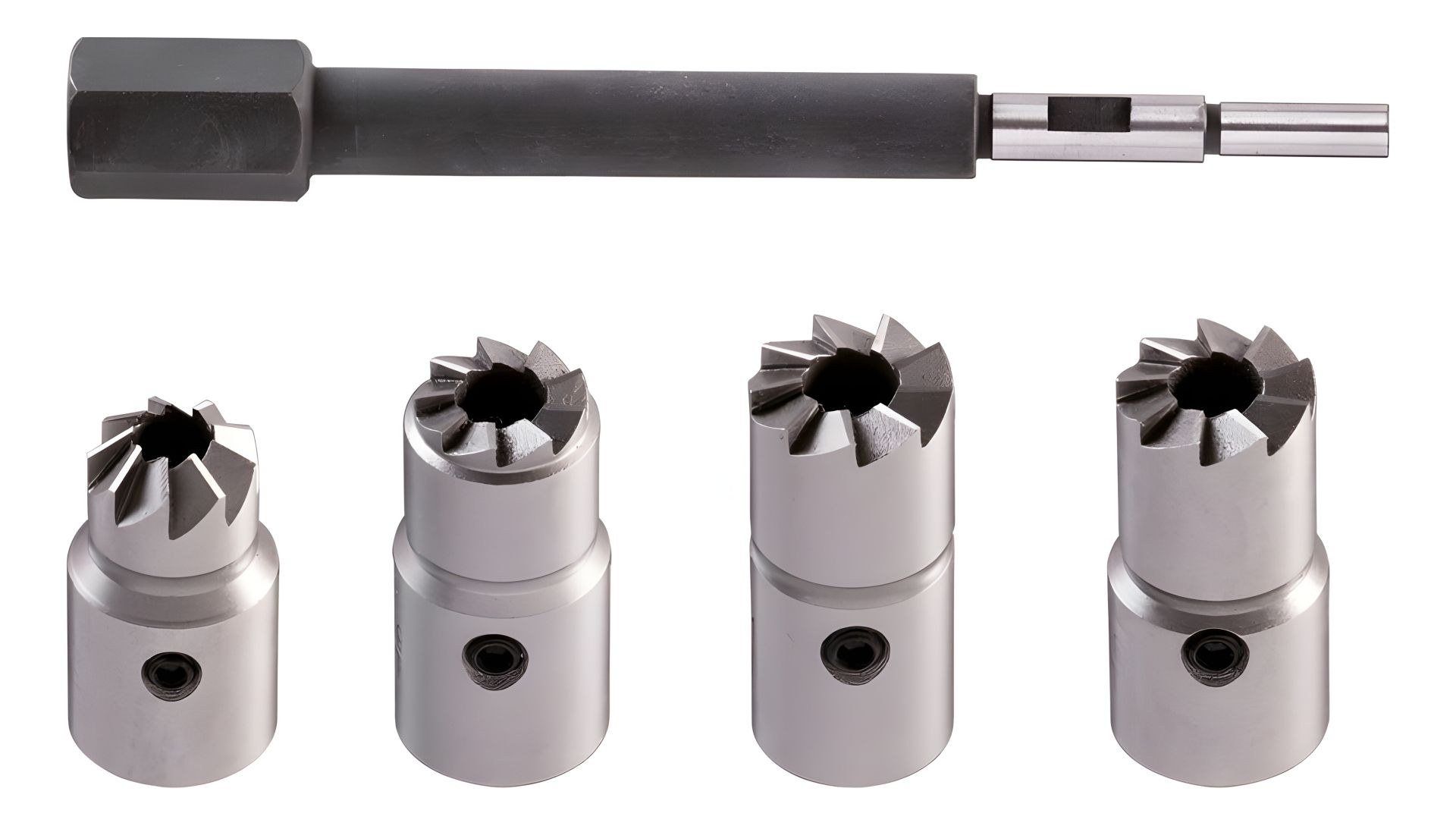 Набор фрез для чистки седел дизельных форсунок, NEO 11-218, 4 шт Набор фрез для чистки седел дизельных форсунок, NEO 11-218, 4 шт