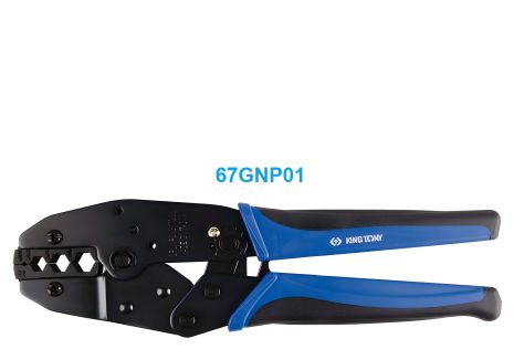 Храповичный кримпер для обжима изолированных наконечников KING TONY 67GN-09 Храповичный кримпер для обжима изолированных наконечников KING TONY 67GN-09