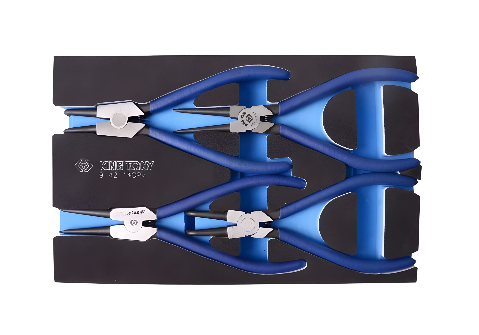 Набір знімачів стопорних кілець, ложемент EVO, 4 предмети KING TONY (9-42114GPV) Набір знімачів стопорних кілець, ложемент EVO, 4 предмети KING TONY (9-42114GPV)