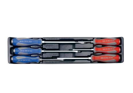 Усиленный набор отверток в ложементе, 6 ед., KING TONY 9-30206MR Усиленный набор отверток в ложементе, 6 ед., KING TONY 9-30206MR