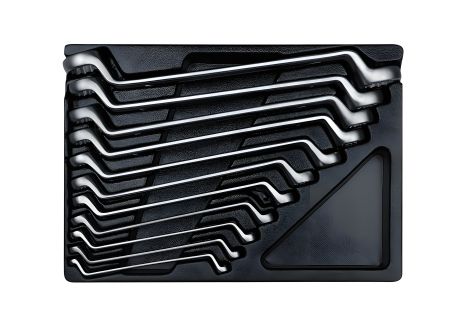 Ключі накидні (комплект) у ложементі 6-32 мм. KING TONY 9-1711MR