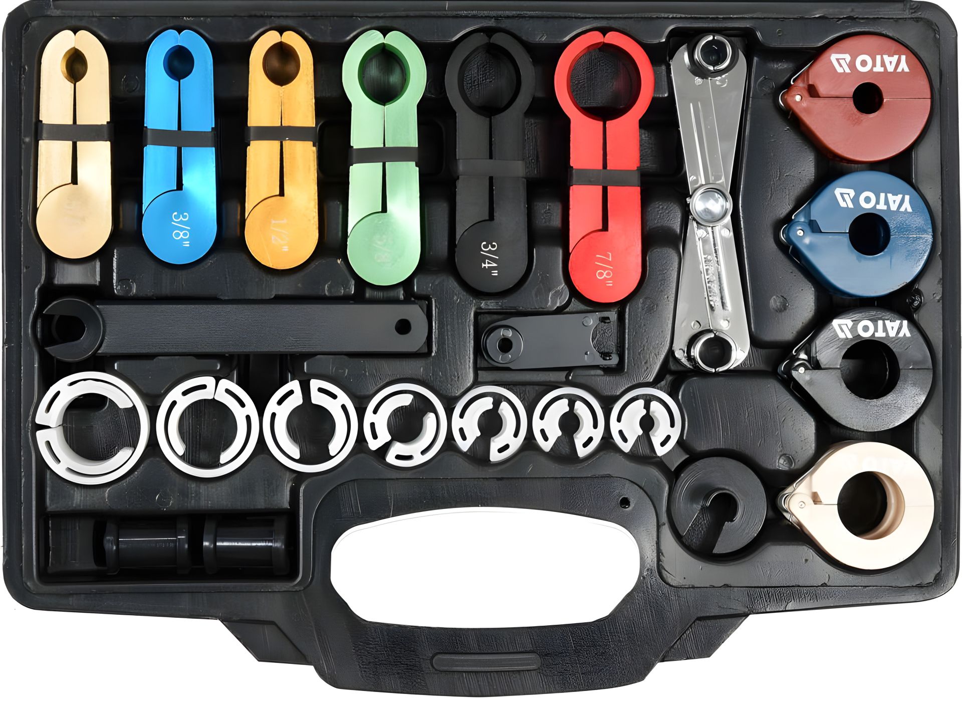 Инструменты для разъединения трубопроводов топлива и кондиционера, набор 23 элемента Yato YT-06301 Инструменты для разъединения трубопроводов топлива и кондиционера, набор 23 элемента Yato YT-06301