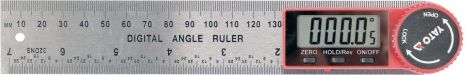 Кутомір електронний l - 200 мм, діапазон 0-360 ° з живленням від батарейки 3V, CR2032 Yato YT-71003