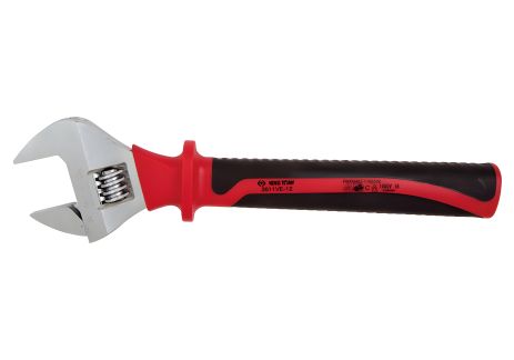 VDE Ключ розвідний 10", KING TONY 3611VE-10