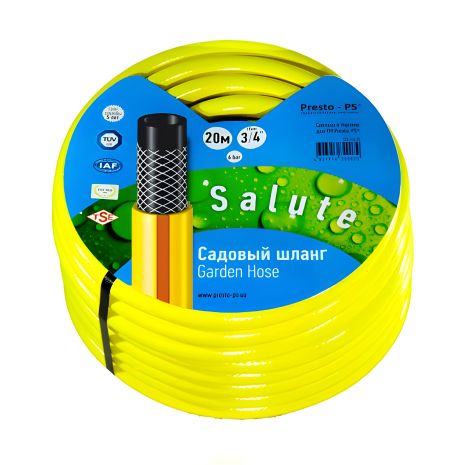 Садовый шланг Presto-PS Salute, диаметр 3/4 дюйма, длина 20 м (SN 3/4 20)