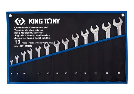 Набор комби-ключей 13шт (6-24 мм) супер-легких, TREOTON KING TONY 12D13MRN Набор комби-ключей 13шт (6-24 мм) супер-легких, TREOTON KING TONY 12D13MRN