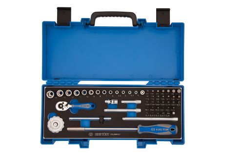 Набір шестигранних головок 1/4" 55 од. (4-14мм) KING TONY 2553MRV01