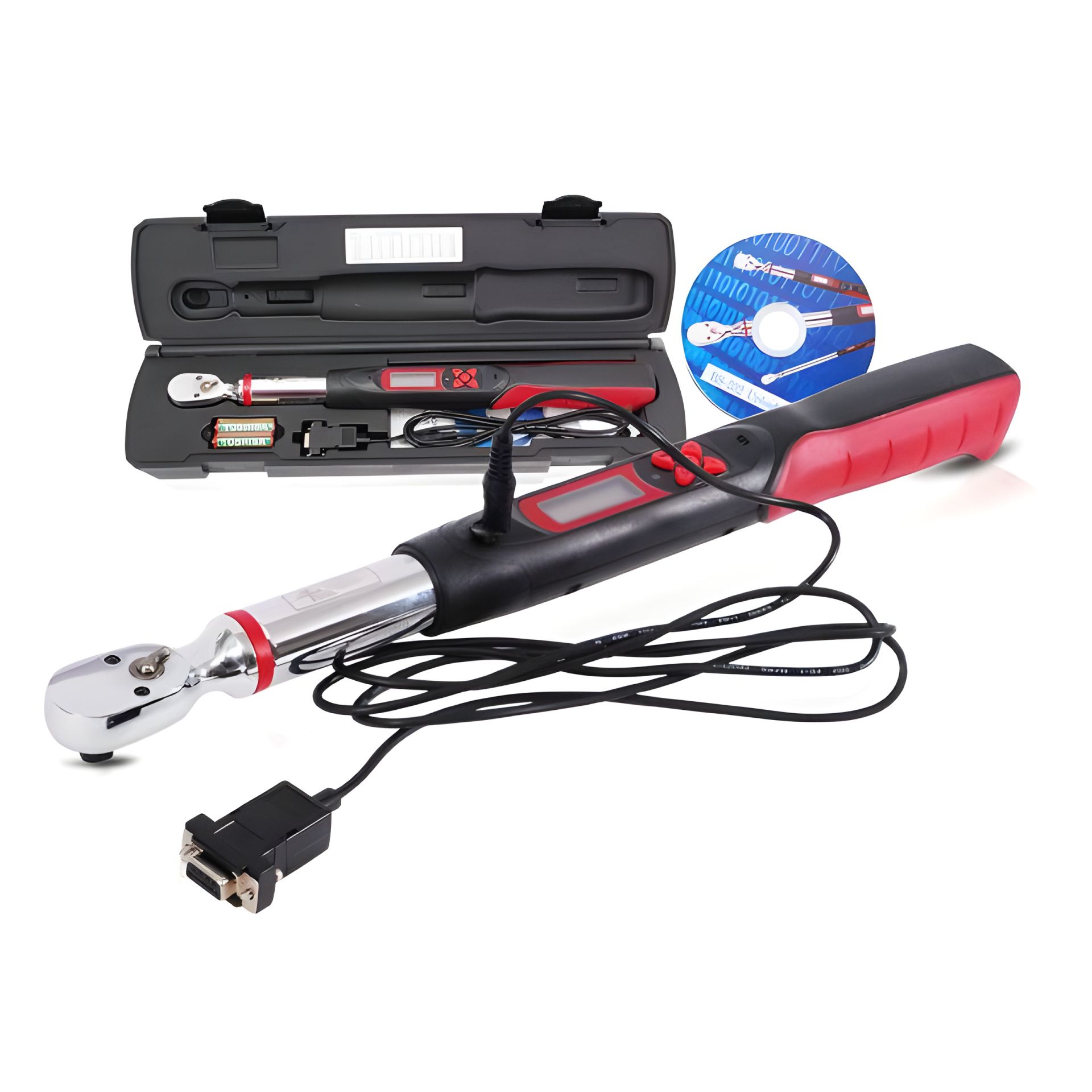 Электронный динамометрический ключ 3/8" 27-135 N.m от INTERTOOL XT-9038 Электронный динамометрический ключ 3/8" 27-135 N.m от INTERTOOL XT-9038