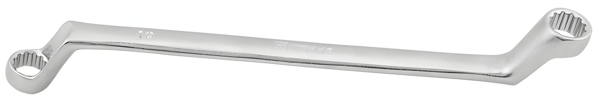 Ключ накидний вигнутий 24х27 мм, сталь CrV Topex 35D821 Ключ накидний вигнутий 24х27 мм, сталь CrV Topex 35D821