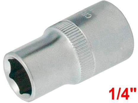 Торцева шестигранна головка під квадрат 1/4'' 9мм Stanley STMT72880-8B