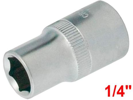 Торцевая шестигранная головка под квадрат 1/4'' 6мм Stanley STMT72877-8B