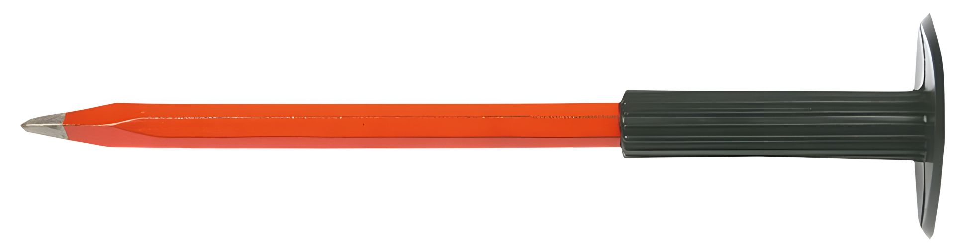 Зубило з пластмасовим фартухом для захисту руки 250 мм Top Tools 03A245 Зубило з пластмасовим фартухом для захисту руки 250 мм Top Tools 03A245