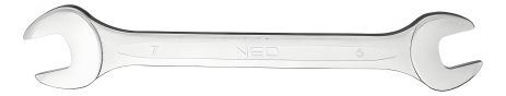 Ключ ріжковий двосторонній 8х9 мм, сталь CrV, DIN3110, перештампований, сатинований, полірована головка NEO 09-808 Ключ ріжковий двосторонній 8х9 мм, сталь CrV, DIN3110, перештампований, сатинований, полірована головка NEO 09-808