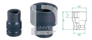 Головка 1" ударна (6 гран) 30 мм KING TONY 853530MUS Головка 1" ударна (6 гран) 30 мм KING TONY 853530MUS