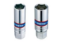 Шестигранная свечная головка 3/8", 16 мм, магнитный фиксатор KING TONY 366516