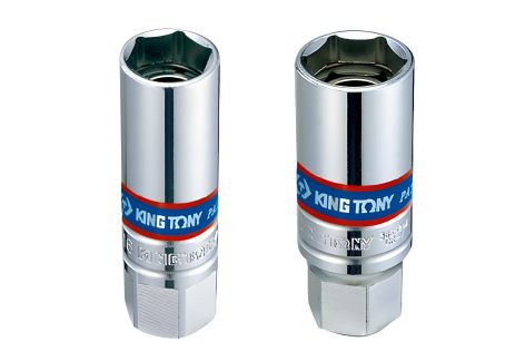 Свічкова шестигранна головка 3/8", 16 мм, магнітний фіксатор KING TONY 366516