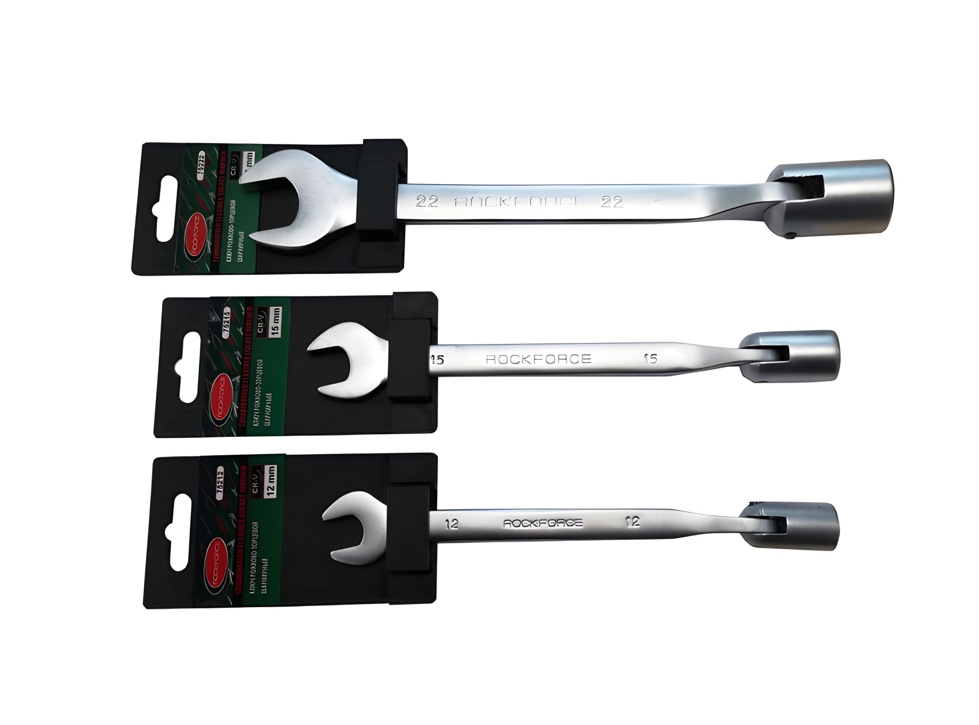 Ключ рожково-торцевой шарнирный 8мм на пластиковом держателе ROCKFORCE RF-75208(R) Ключ рожково-торцевой шарнирный 8мм на пластиковом держателе ROCKFORCE RF-75208(R)