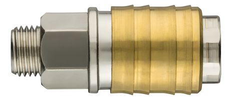 Муфта компрессора быстросъемная, наружная резьба 3/8", латунь NEO 12-636