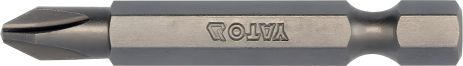 Викруткова насадка "Phillips" PH2 x 50 мм HEX 1/4" (10 шт) Yato YT-78152