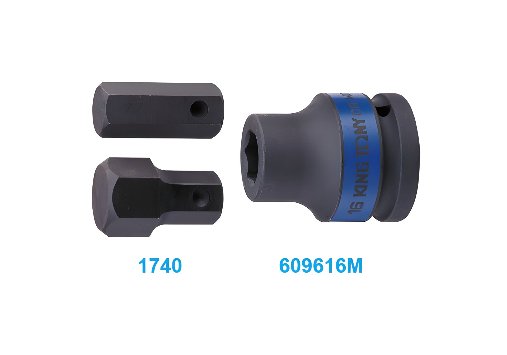 Шестигранна вставка 12мм ударна 3/4 "(609616M) KING TONY 174012H Шестигранна вставка 12мм ударна 3/4 "(609616M) KING TONY 174012H