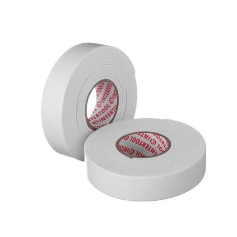 Скотч двосторонній, 1,5 м, 19 мм, на спіненої основі INTERTOOL KT-0971 Скотч двосторонній, 1,5 м, 19 мм, на спіненої основі INTERTOOL KT-0971