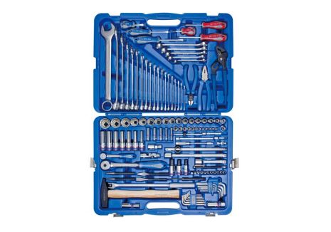 Универсальный набор инструментов 12-гранные 128 ед. 1/4"+1/2" KING TONY 7028MR