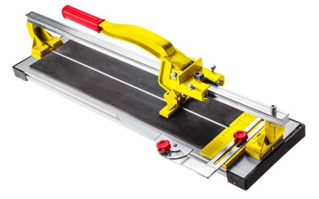Плиткоріз 800 мм з алюмінієвою основою, одинарна трубчаста направляюча 21 мм, шарикопідшипники, ніж 22 x 5 x 2 мм Topex 16B272