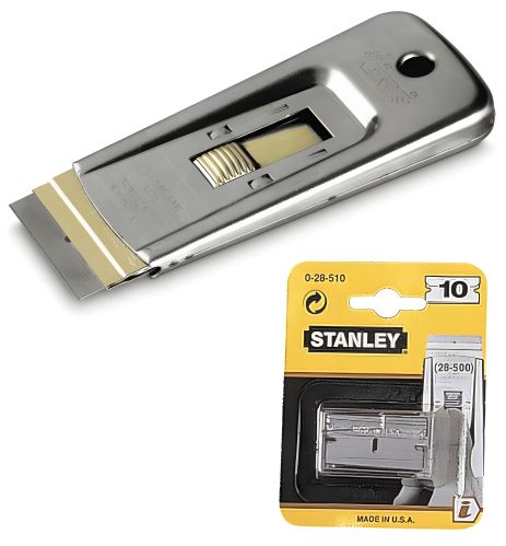 Запасные лезвия 40 мм для скребка Stanley 0-28-500, 10 шт., STANLEY 0-28-510