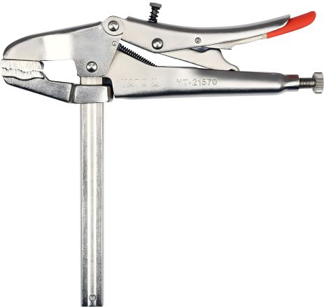 Зварювальні плоскогубці з рухомою губкою для затиску деталей до 150 мм Yato YT-21570