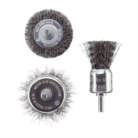 Комплект щіток дротяних для дриля, 3 од. (50, 50, 30 мм) INTERTOOL BT-0300 Комплект щіток дротяних для дриля, 3 од. (50, 50, 30 мм) INTERTOOL BT-0300