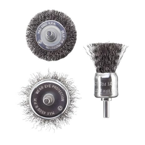 Щетки проволочные для дрели, 3 шт. (50, 50, 30 мм) INTERTOOL BT-0300