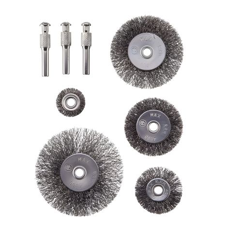 Набір дротяних щіток для дриля INTERTOOL BT-0500, 5 од. (25, 40, 50, 60, 75 мм)