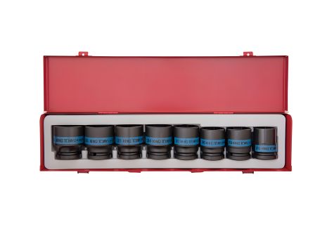 Набор ударных головок 3/4" 8 ед. шестигранные 21-41мм KING TONY 6409MP03