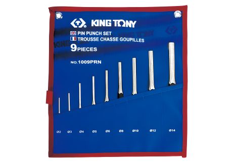 Набір проколювальних інструментів 2-14 мм 9 предметів від KING TONY 1009PRN Набір проколювальних інструментів 2-14 мм 9 предметів від KING TONY 1009PRN