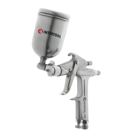 Фарбопульт пневматичний HP MINI, форсунка: 0,5 мм, верхній металевий бачок: 200 мл, 5 бар INTERTOOL PT-0301