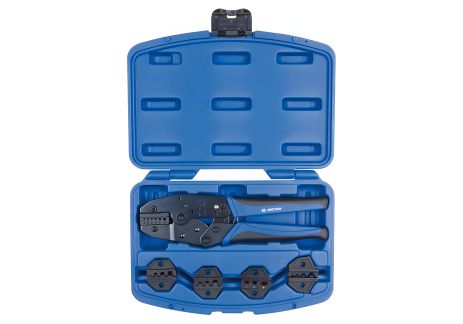 Кримпер храповичный для обжима изолированных наконечников 5 Предметов KING TONY 67G0005 Кримпер храповичный для обжима изолированных наконечников 5 Предметов KING TONY 67G0005