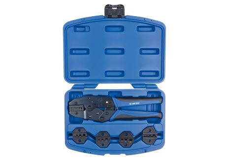 Храповичний кримпер KING TONY 67G0005 для обтиску ізольованих наконечників 5 Предметів