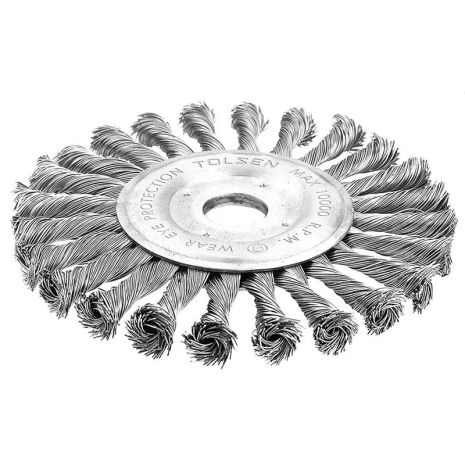 Щетка дисковая плетеная ПРОФИ 150 мм Tolsen 77534 Щетка дисковая плетеная ПРОФИ 150 мм Tolsen 77534