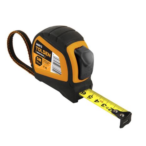 Рулетка ПРОФІ з автостопом 5 м х 19 мм Tolsen 36013 Рулетка ПРОФІ з автостопом 5 м х 19 мм Tolsen 36013