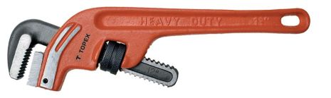 Ключ трубний stillson вигнутий 300 мм, 2, губки ковані та шліфовані, губки з легованої сталі, 24 HRC Topex 34D653 Ключ трубний stillson вигнутий 300 мм, 2, губки ковані та шліфовані, губки з легованої сталі, 24 HRC Topex 34D653