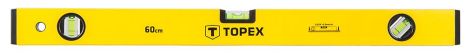 Уровень алюминиевый 60 см, 3 глазка, с магнитами, шлифованная рабочая поверхность, (HxW) 50 x 20 mm, точность измерений +/- 0.5 мм/м Topex 29C572 Уровень алюминиевый 60 см, 3 глазка, с магнитами, шлифованная рабочая поверхность, (HxW) 50 x 20 mm, точность измерений +/- 0.5 мм/м Topex 29C572