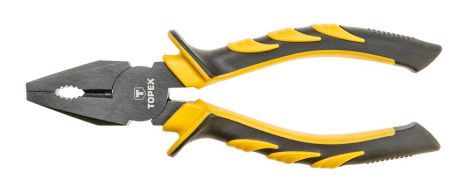 Плоскогубці комбіновані 160 мм, двокомпонентна рукоятка, сталь CS Topex 32D020 Плоскогубці комбіновані 160 мм, двокомпонентна рукоятка, сталь CS Topex 32D020