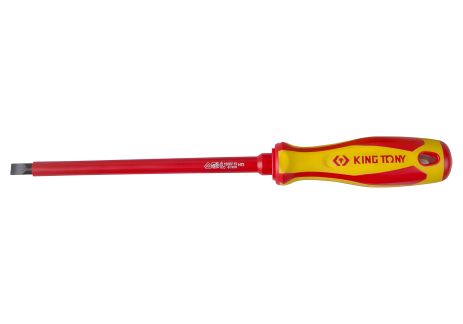 Викрутка шліцьова Slotted 8 мм, 175 мм, діелектрична KING TONY 14720807