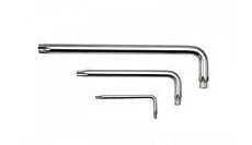 Ключ Г-образный TORX длинный T27H с отверстием ROCKFORCE FORSAGE RF-76727L